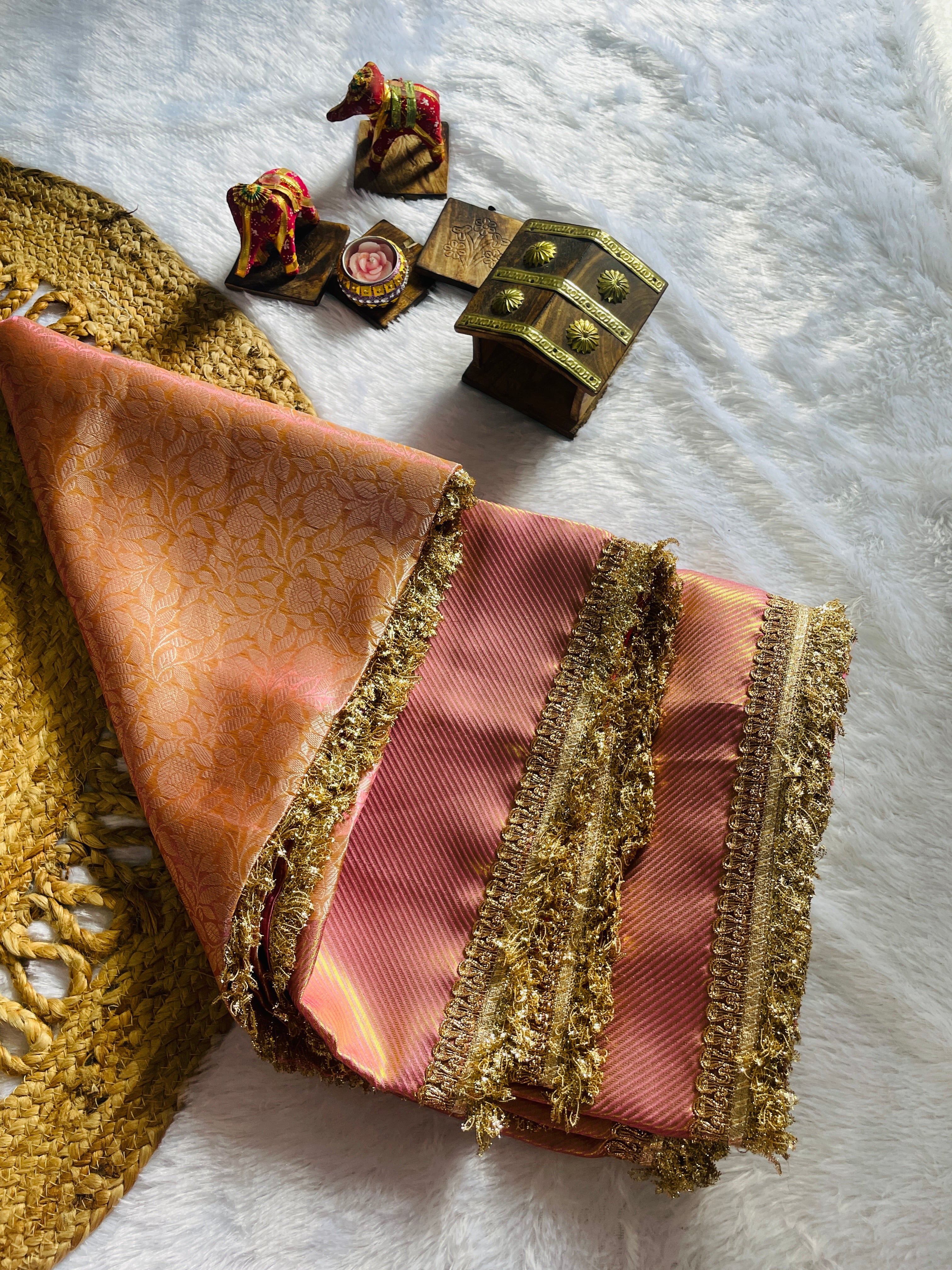 Pink Ombre -Banarasi Silk Saree